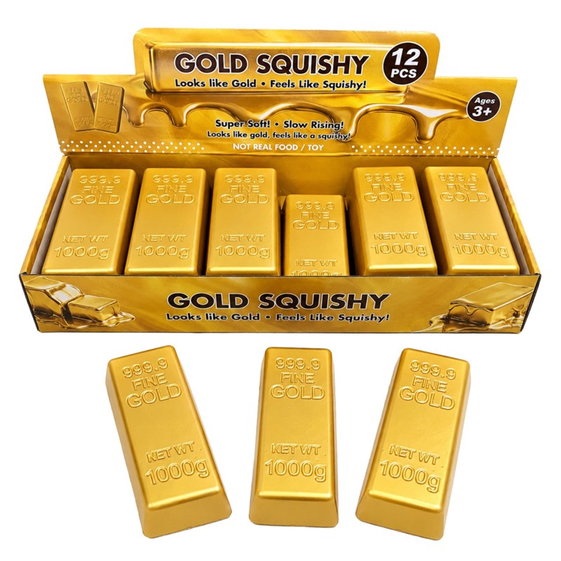 Squishy Gold Bar 13cm