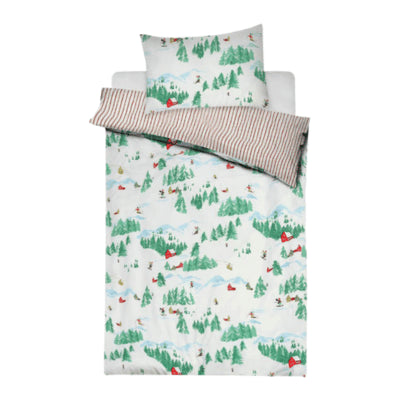 Kids Frosty Forest Village Duvet Set