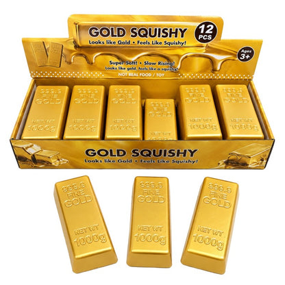 Squishy Gold Bar 13cm