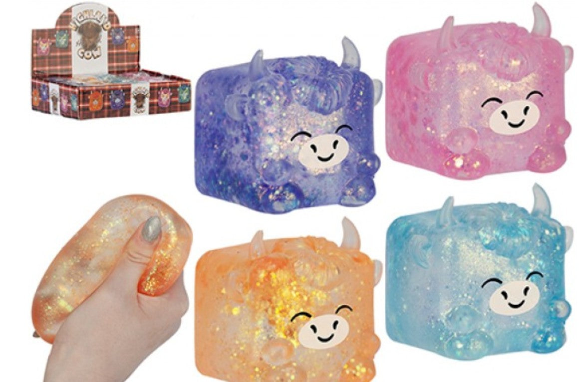 5CM Hamish Highland Cow Squishy Sugar Maltose Cube random colour sent