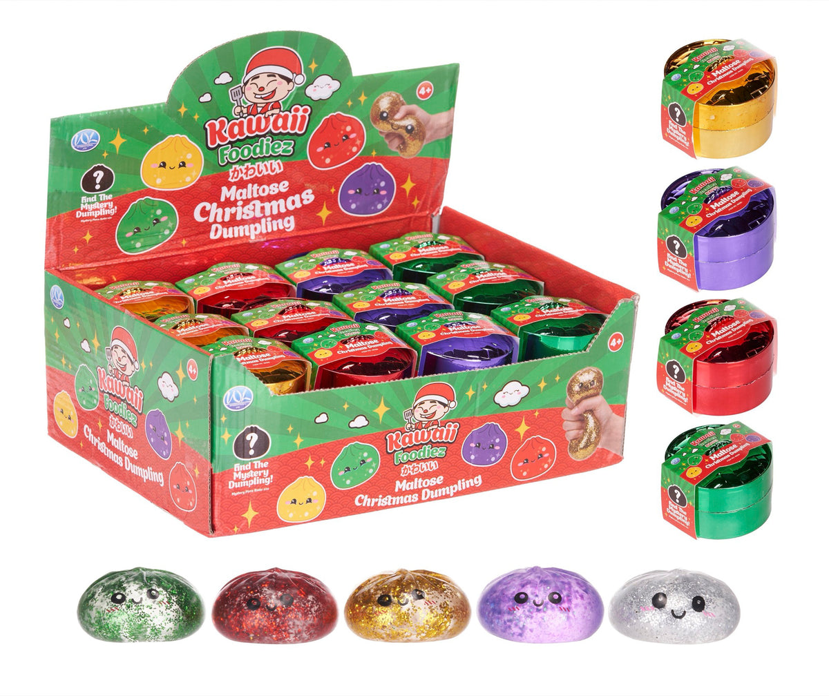 Christmas Squishy Sugar Maltose Dumpling 5.5cm Random colour sent