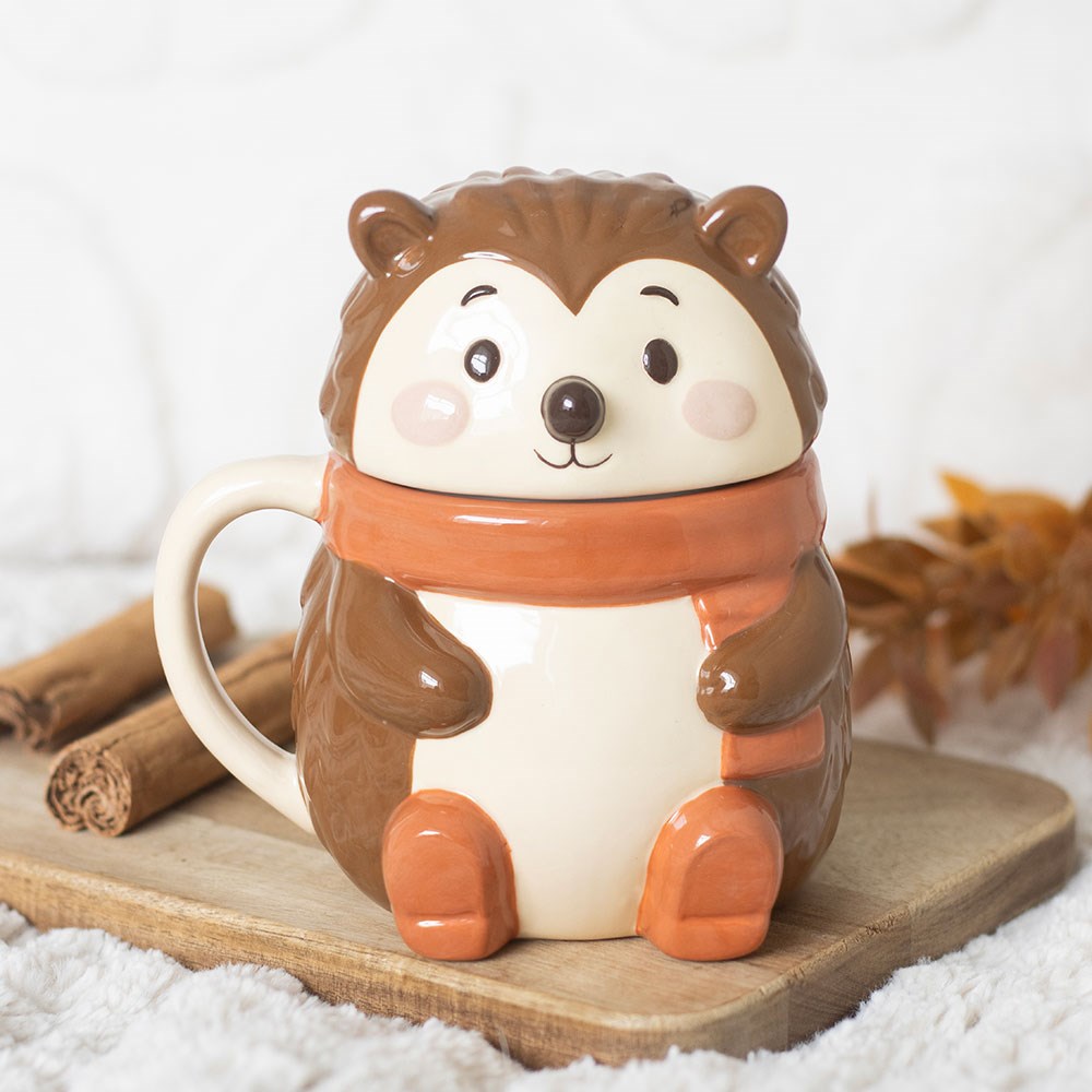 Hazel Hedgehog Lidded Mug