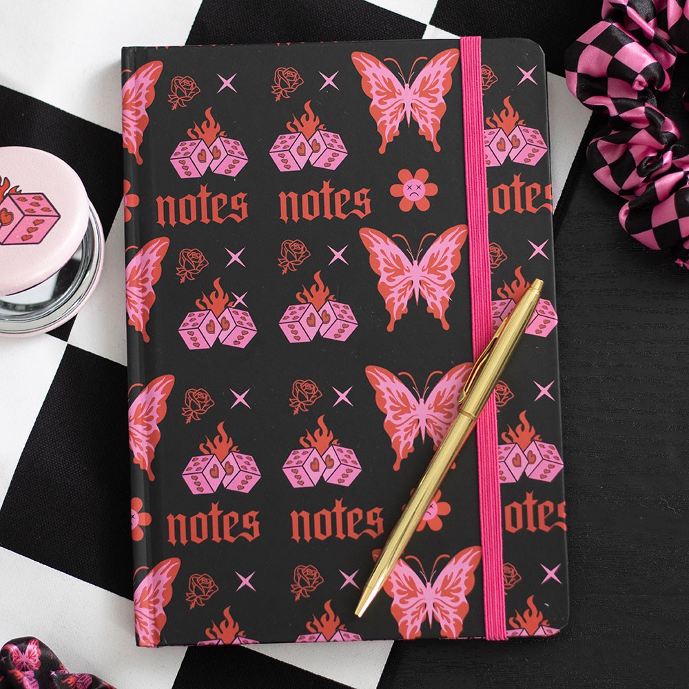 Flaming Butterfly A5 Notebook