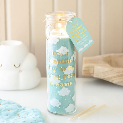 Cloud Print Lavender & Chamomile Tube Candle