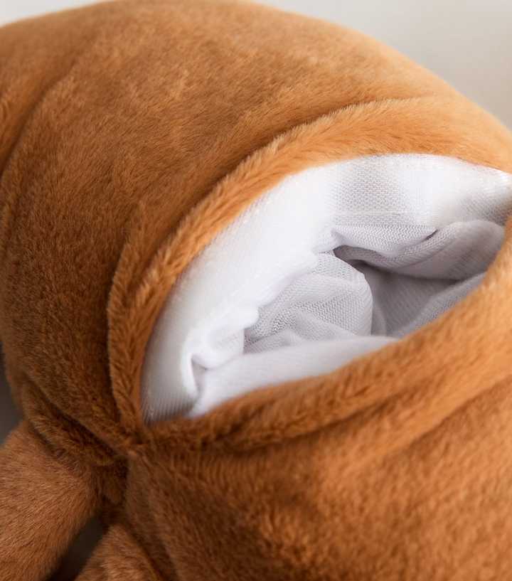 Brown Plush Croissant Microwaveable Hottie