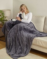 Cozy Up with The Cozy Home HEATED Over Blanket 130x160cm - Grey
