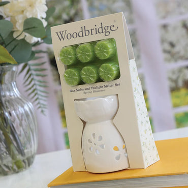 Woodbridge Wax Melts & Tealight Melter Set – Spring Blossoms
