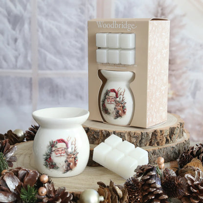 Woodbridge Wax Melts & Tealight Melter Set – Santa
